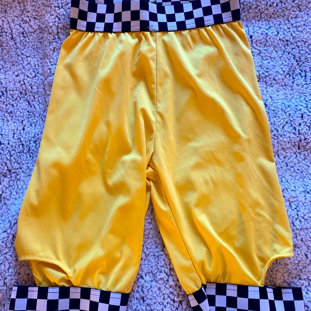 Yellow Biker Shorts